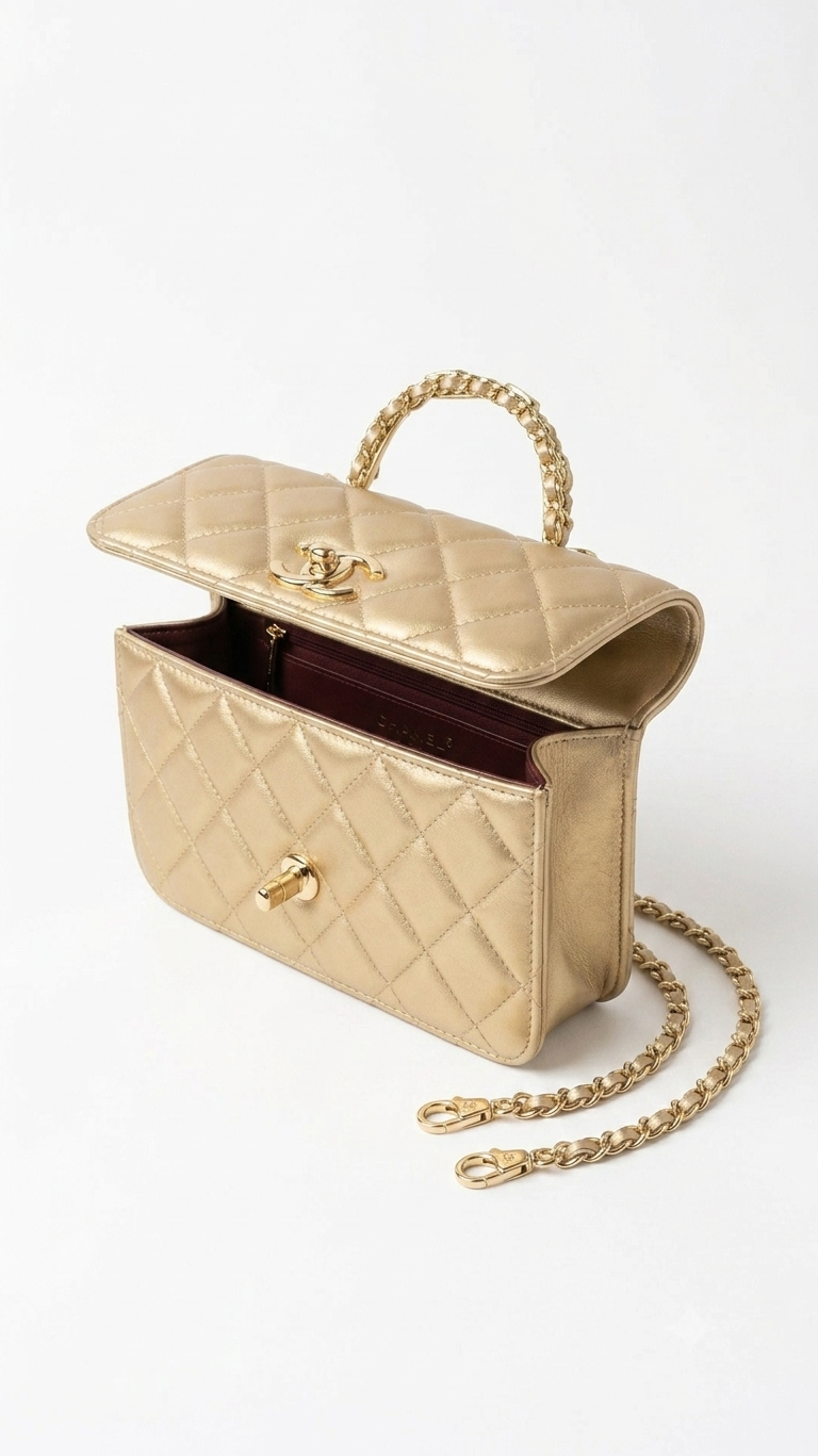 Chanel Mini Top Handle Flap Bag