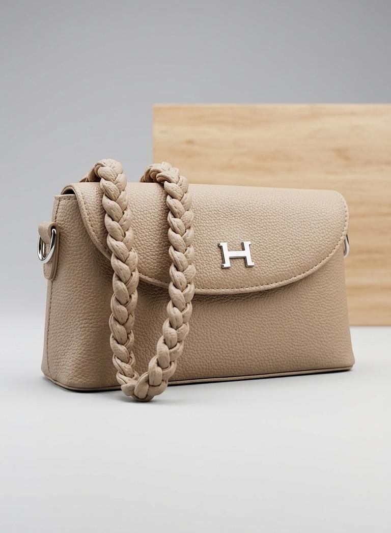 Braided Strap Crossbody Bag