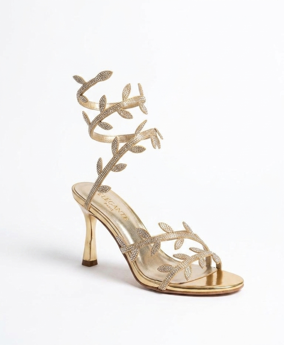 Flora Spiral Stiletto Sandals