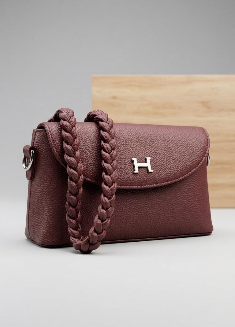 Braided Strap Crossbody Bag