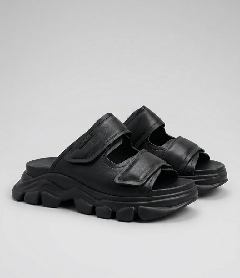 Chunky Leather Mules