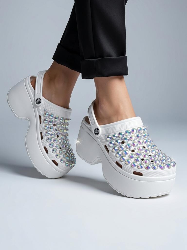 Sparkle Platform Clogs