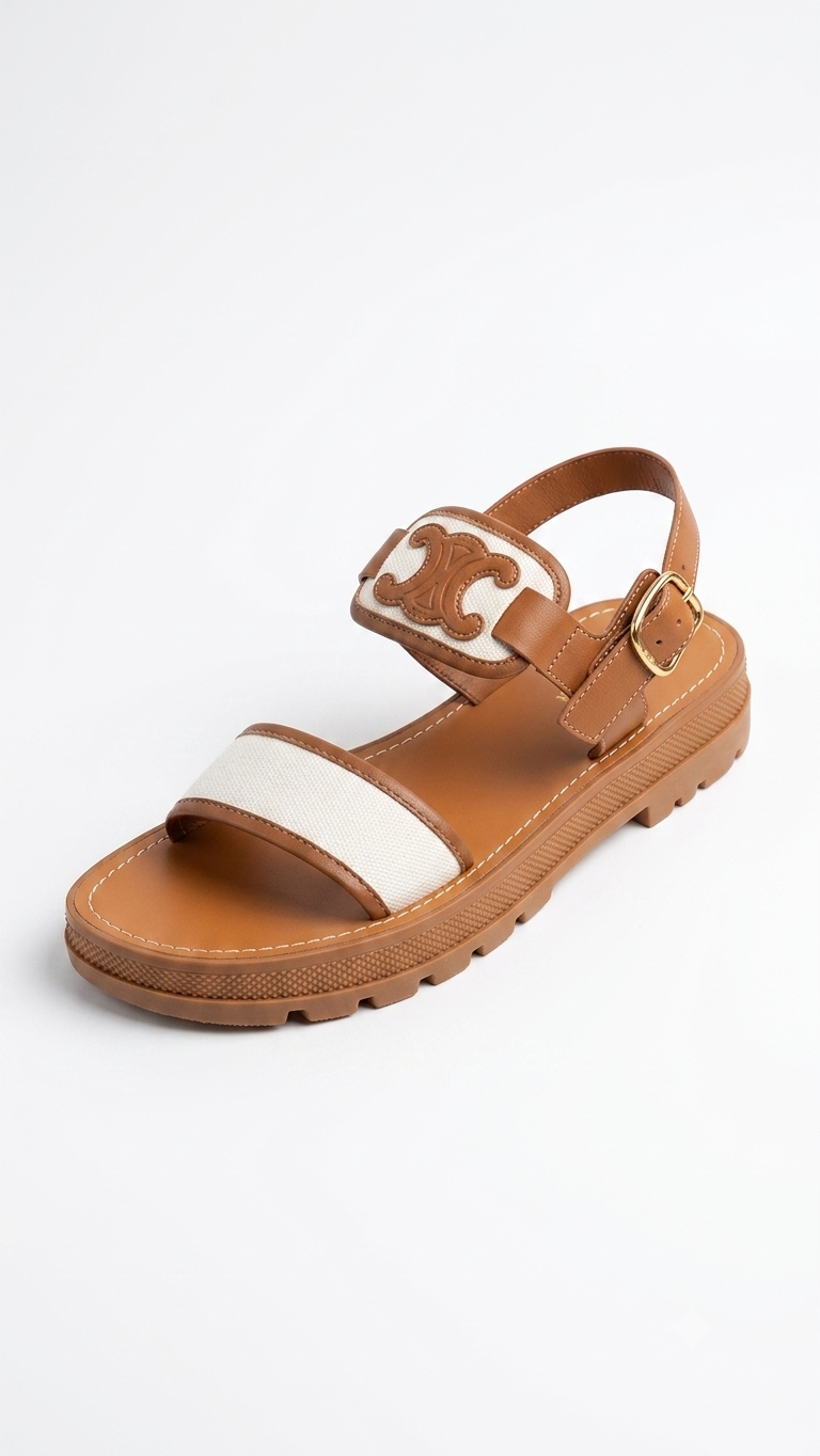 Celine Canvas Strap Sandal