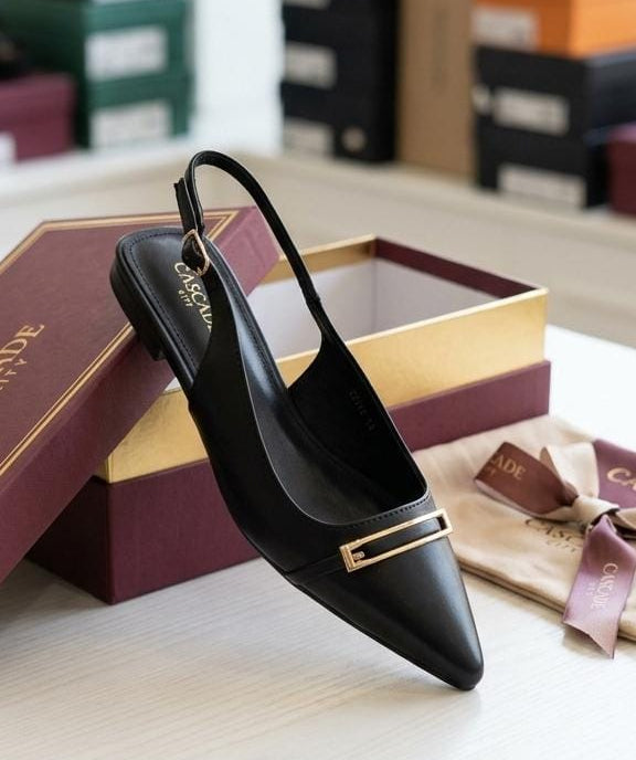 The Cascade Buckle Pointed Slingback