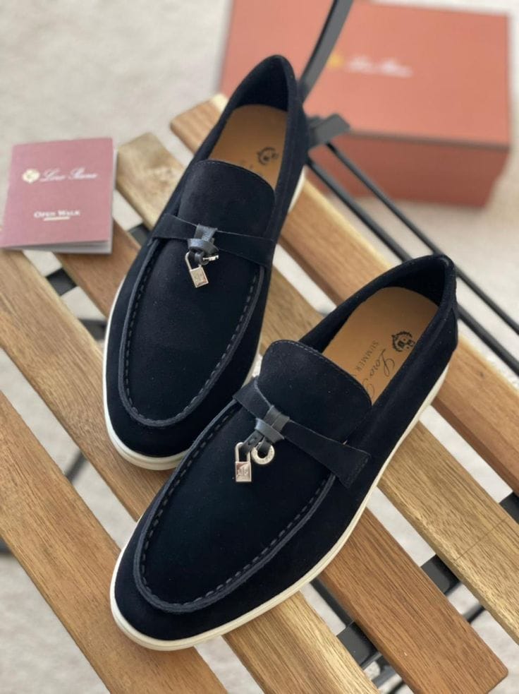 Loro Piana Charms Walk Suede Loafers
