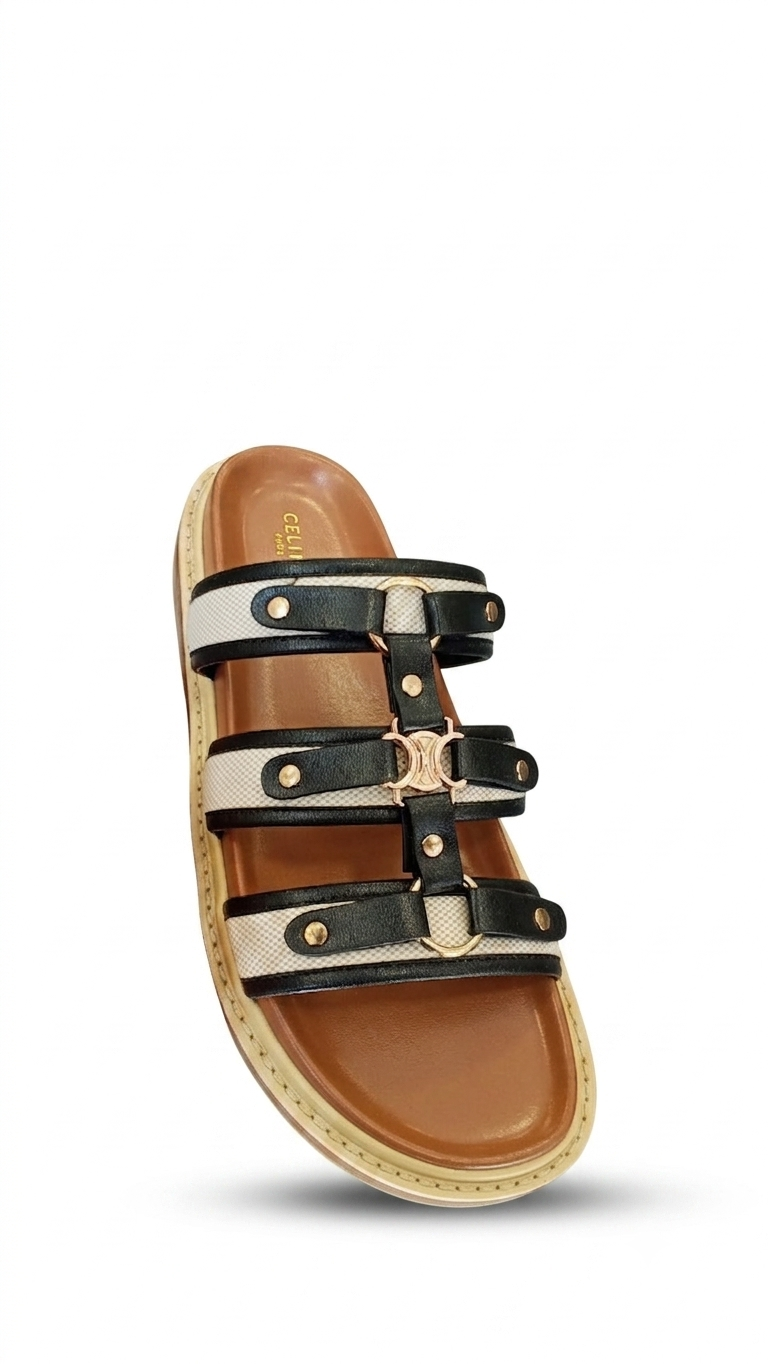 Celine Triple Strap Sandal