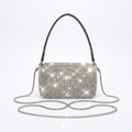 Midnight Sparkle Crystal Mesh Shoulder Bag