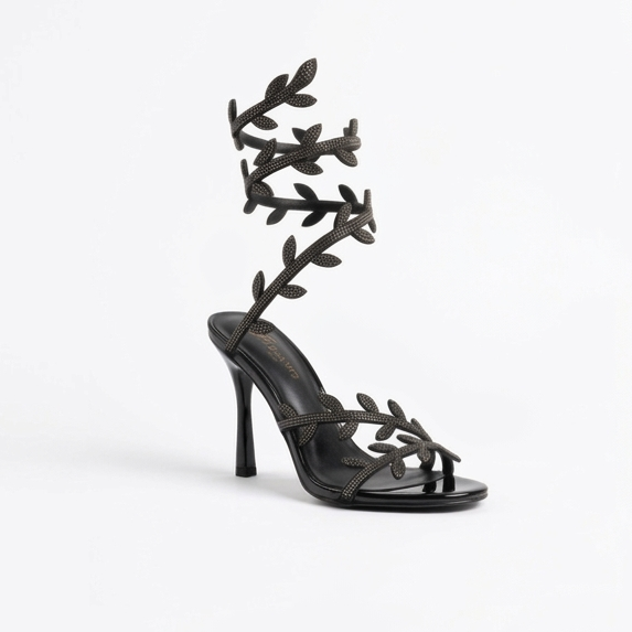 Flora Spiral Stiletto Sandals