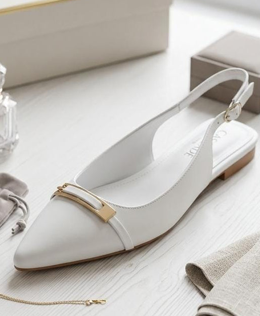 The Cascade Buckle Pointed Slingback