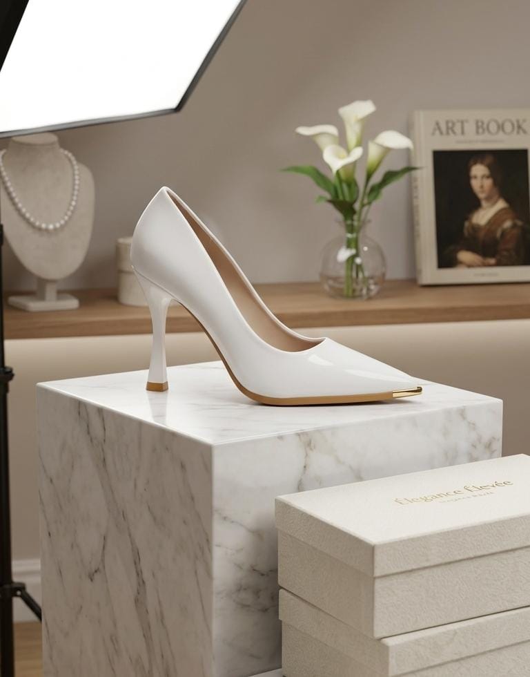 Élégance Gold-Tip Heels