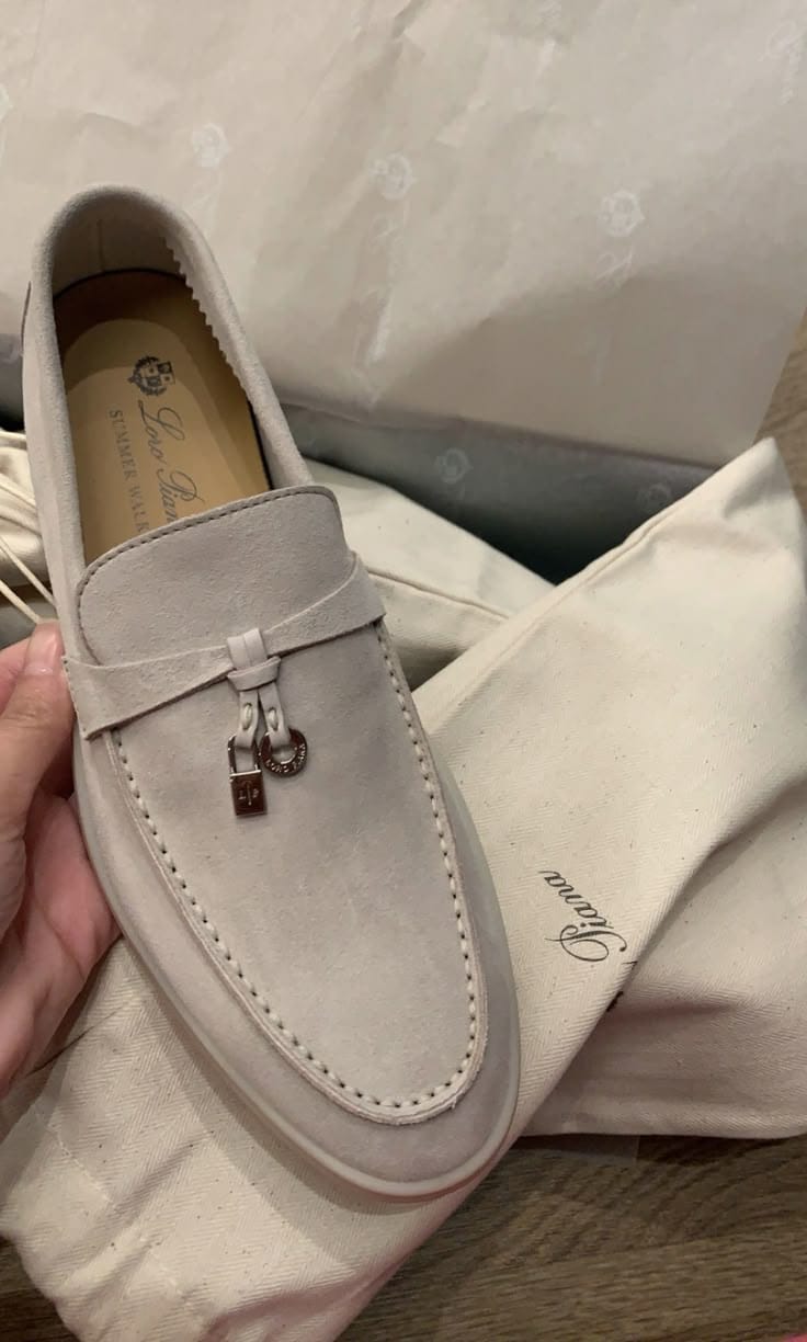 Loro Piana Charms Walk Suede Loafers