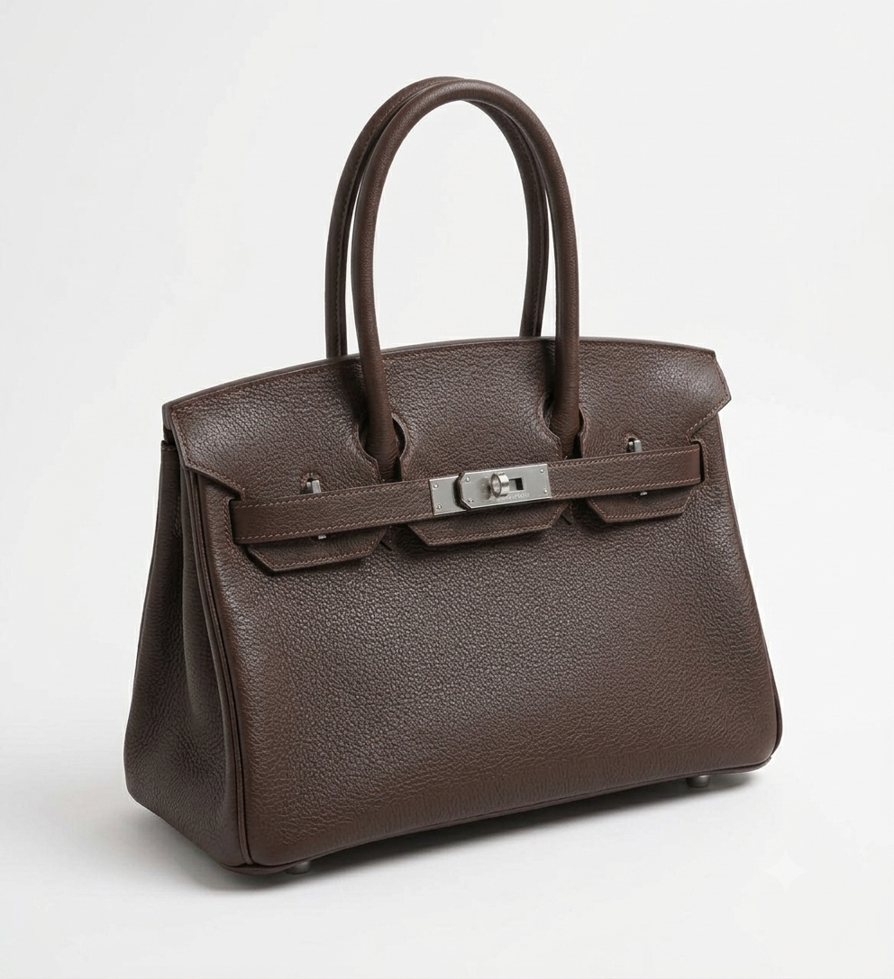 Textured Leather Handbag