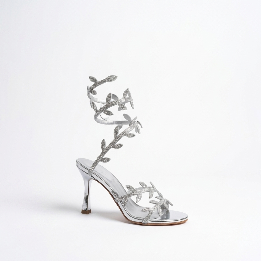 Flora Spiral Stiletto Sandals