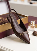 The Cascade Buckle Pointed Slingback
