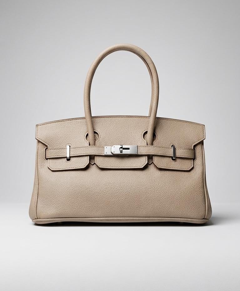 Textured Leather Handbag