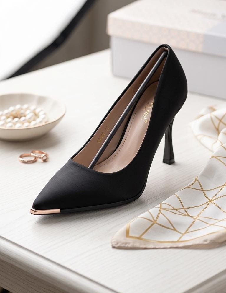 Élégance Gold-Tip Heels